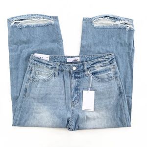 Vervet cropped wide leg jeans